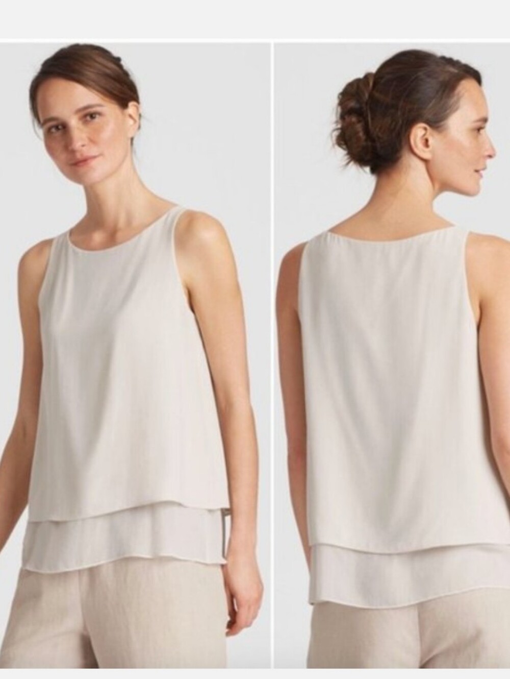 Eileen Fisher Layered Sleeveless Camisole